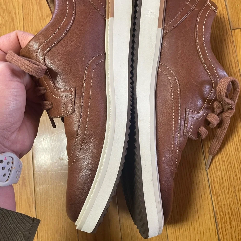 Hush‎ puppies, Men's Brown Leather oxfords size 7